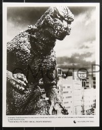 8m450 GODZILLA 1985 presskit w/ 4 stills 1985 Gojira, Toho, cool monster images!