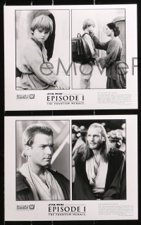 8m526 PHANTOM MENACE presskit w/ 5 stills 1999 George Lucas, Star Wars, Ewan McGregor, Liam Neeson