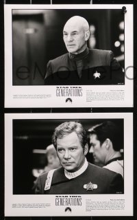 8m560 STAR TREK: GENERATIONS presskit w/ 21 stills 1994 Patrick Stewart as Picard, Shatner as Kirk!
