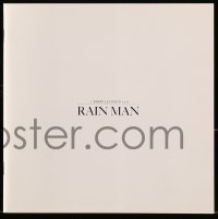8m267 RAIN MAN souvenir program book 1988 Tom Cruise & autistic Dustin Hoffman, Barry Levinson!