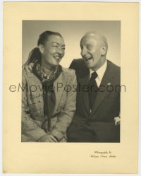 8p085 JIMMY DURANTE signed deluxe 11x14 still 1930s portrait with Mrs. Bowen by William Pierce!