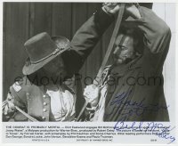 8p387 BILL MCKINNEY signed 7.75x9.25 still 1976 fighting Clint Eastwood in The Outlaw Josey Wales!