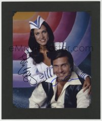 8p169 BUCK ROGERS matted signed color 8x10 REPRO still 1979 by BOTH Erin Gray AND Gil Gerard!
