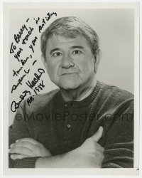 8p846 BUDDY HACKETT signed 8x10 REPRO still 1988 head & shoulders portrait of the comedian!