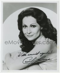 8p847 CAROL LAWRENCE signed 8x9.75 REPRO still 1980s she was the first Maria in West Side Story!
