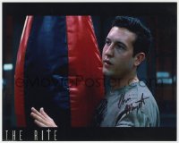 8p784 CHRIS MARQUETTE signed color 8x10 REPRO still 2010s close up in a scene from The Rite!