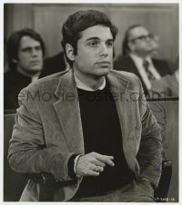 8p405 CHRIS SARANDON signed 8x9 still 1976 close up in corduroy jacket in courtroom from Lipstick!