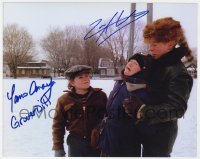 8p785 CHRISTMAS STORY signed color 8x10 REPRO still 2000s by Yano Anaya AND Zach Ward, classic scene!