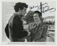 8p414 CLORIS LEACHMAN signed 8.25x10 still 1971 c/u with Timothy Bottoms in The Last Picture Show!