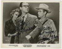 8p415 COLLEGE CONFIDENTIAL signed 8x10.25 still 1960 by BOTH Steve Allen AND wife Jayne Meadows!