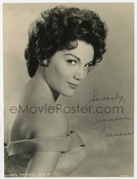 8p416 CONNIE FRANCIS signed 7x9.25 still 1940s sexy MGM studio portrait with bare shoulders!