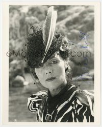8p860 DIANA RIGG signed 8x10 REPRO still 1980s portrait as Arlena Marshall from Evil Under the Sun!