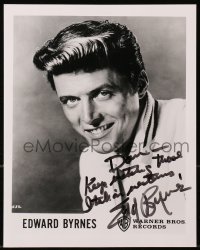 8p440 EDD BYRNES signed 8x10 publicity still 1950s plus as Kookie on May 1959 issue of TV Prevue!