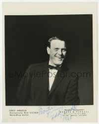 8p443 EDDY ARNOLD signed 8x10.25 music publicity still 1950s the country music singer in tuxedo!