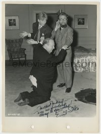 8p454 EMIL SITKA signed 8x11 key book still 1946 with Holloway in Mr. Wright Goes Wrong by Christie!