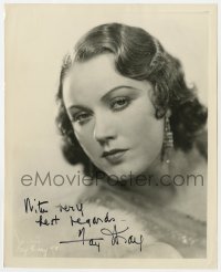 8p460 FAY WRAY signed 8x10 still 1930s Columbia Pictures studio portrait of the leading lady!