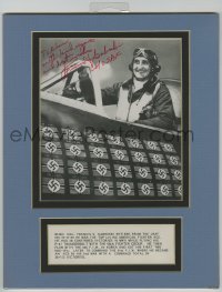 8p173 GABBY GABRESKI matted signed 8x10 REPRO still 1980s the WWII United States Air Force pilot!