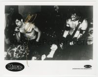 8p476 GLENN DANZIG signed 8x10 music publicity still 1980s performing on stage with The Misfits!