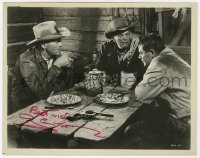 8p477 GLENN FORD signed 8x10 still 1965 at table with Henry Fonda & Denver Pyle in The Rounders!