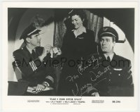 8p887 GREGORY WALCOTT signed 8x10 REPRO still 1990s in a scene from Ed Wood's Plan Nine From Outer Space!