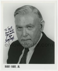 8p485 HARRY CAREY JR. signed 8x10 publicity still 1980s head & shoulders portrait late in his career!