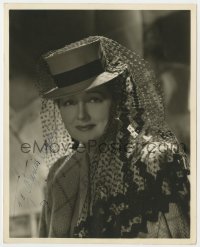8p488 HEDDA HOPPER signed deluxe 8x10 still 1930s the famous newspaper columnist by Ted Allan!