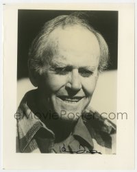 8p891 HENRY FONDA signed 8x10 REPRO still 1980s head & shoulders portrait late in his career!