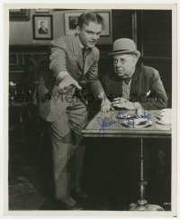 8p897 JAMES CAGNEY signed 8x10 REPRO still 1970s c/u with S.Z. Sakall in Yankee Doodle Dandy!
