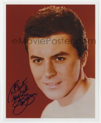 8p792 JAMES DARREN signed color 8x10 REPRO still 1980s c/u of the teen pop idol early in his career!