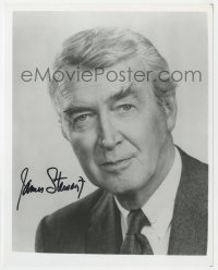 8p899 JAMES STEWART signed 8x10 REPRO still 1980s head & shoulders portrait later in his career!