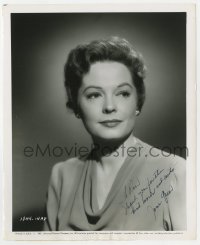 8p506 JANE GREER signed 8.25x10 still 1957 Universal studio portrait from Man of a Thousand Faces!