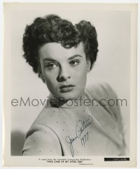 8p512 JEAN PETERS signed 8.25x10 still 1951 close portrait from Take Care of My Little Girl