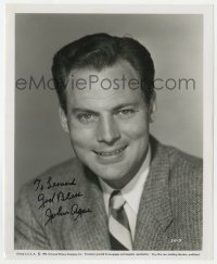 8p522 JOHN AGAR signed 8.25x10 still 1954 Universal Pictures studio portrait in suit & tie!