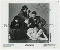 8p533 JUDD NELSON signed 8x9.75 still 1984 great cast portrait from The Breakfast Club!
