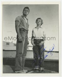 8p918 KEITH ANDES signed 8x10 REPRO still 1952 close up with Marilyn Monroe in Clash By Night!
