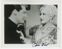 8p935 MAE WEST signed 8x10 REPRO still 1970s c/u with young Cary Grant in She Done Him Wrong!