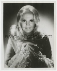 8p959 PEGGY LEE signed 8x10 REPRO still 1970s waist-high portrait of the sexy singer/actress!