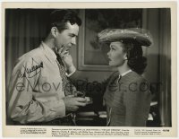 8p603 RAY MILLAND signed 8x10.25 still 1945 his best role with Jane Wyman in The Lost Weekend!