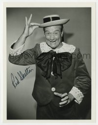 8p606 RED SKELTON signed TV 6.75x9.5 still 1968 wacky portrait of the comedian in child's clothing!