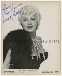 8p608 RHONDA FLEMING signed 8x10 still 1957 sexy c/u with blonde hair in The Buster Keaton Story!