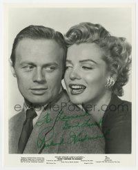 8p613 RICHARD WIDMARK signed 8x10 still 1952 c/u with sexy Marilyn Monroe in Don't Bother to Knock!