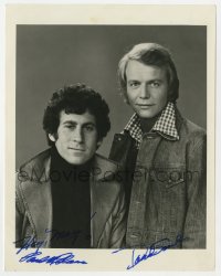 8p640 STARSKY & HUTCH signed TV 7.25x9 still 1976 by BOTH David Soul AND Paul Michael Glaser!