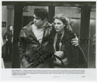 8p656 TREAT WILLIAMS signed 8x9.5 still 1981 close up with Lindsay Crouse in Prince of the City!