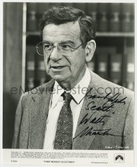 8p665 WALTER MATTHAU signed 8x10 still 1981 c/u in suit, tie & glasses from First Monday in October