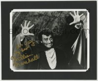 8p197 WILLIAM MARSHALL matted signed 8x10 REPRO still 1980s best c/u as the vampire in Blacula!