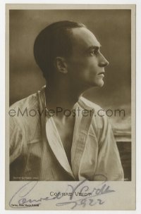 8p284 CONRAD VEIDT signed German Ross postcard 1922 youthful profile portrait of the leading man!