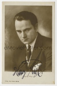 8p289 HARRY PIEL signed German Ross postcard 1925 head & shoulders portrait in suit & tie!