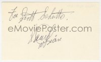 8p730 DAVID BRIAN signed 3x5 index card 1980s it can be framed & displayed with a repro!