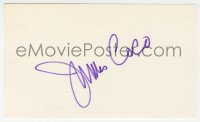 8p739 JAMES COCO signed 3x5 index card 1970s it can be framed & displayed with a repro!