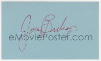 8p742 JOEY BISHOP signed 3x5 index card 1980s it can be framed & displayed with a repro still!